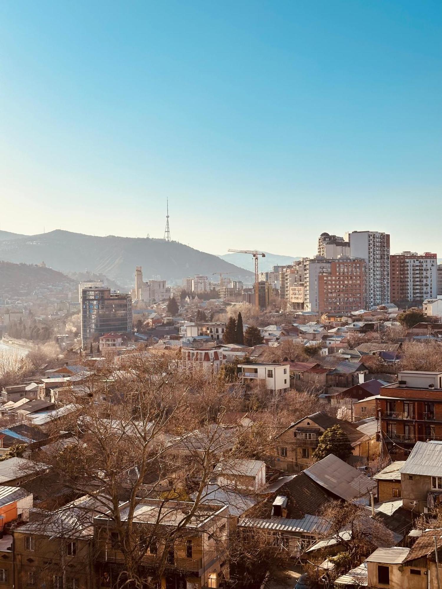 Ferienwohnung Twins Tower Tbilisi Exterior foto